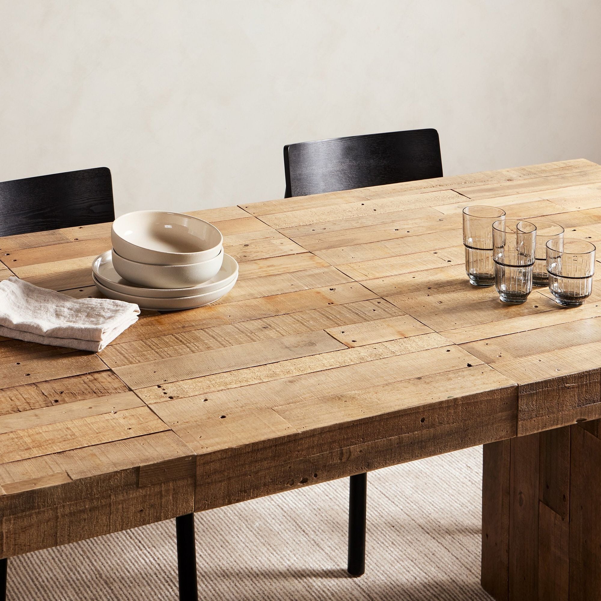 Emmerson Wood Extendable Dining Table - From Where - 