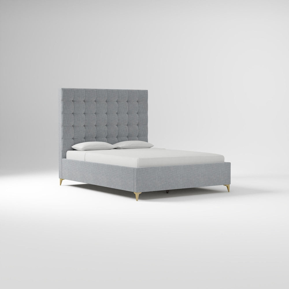 Emmett Tufted Low Profile Bed - From Where -