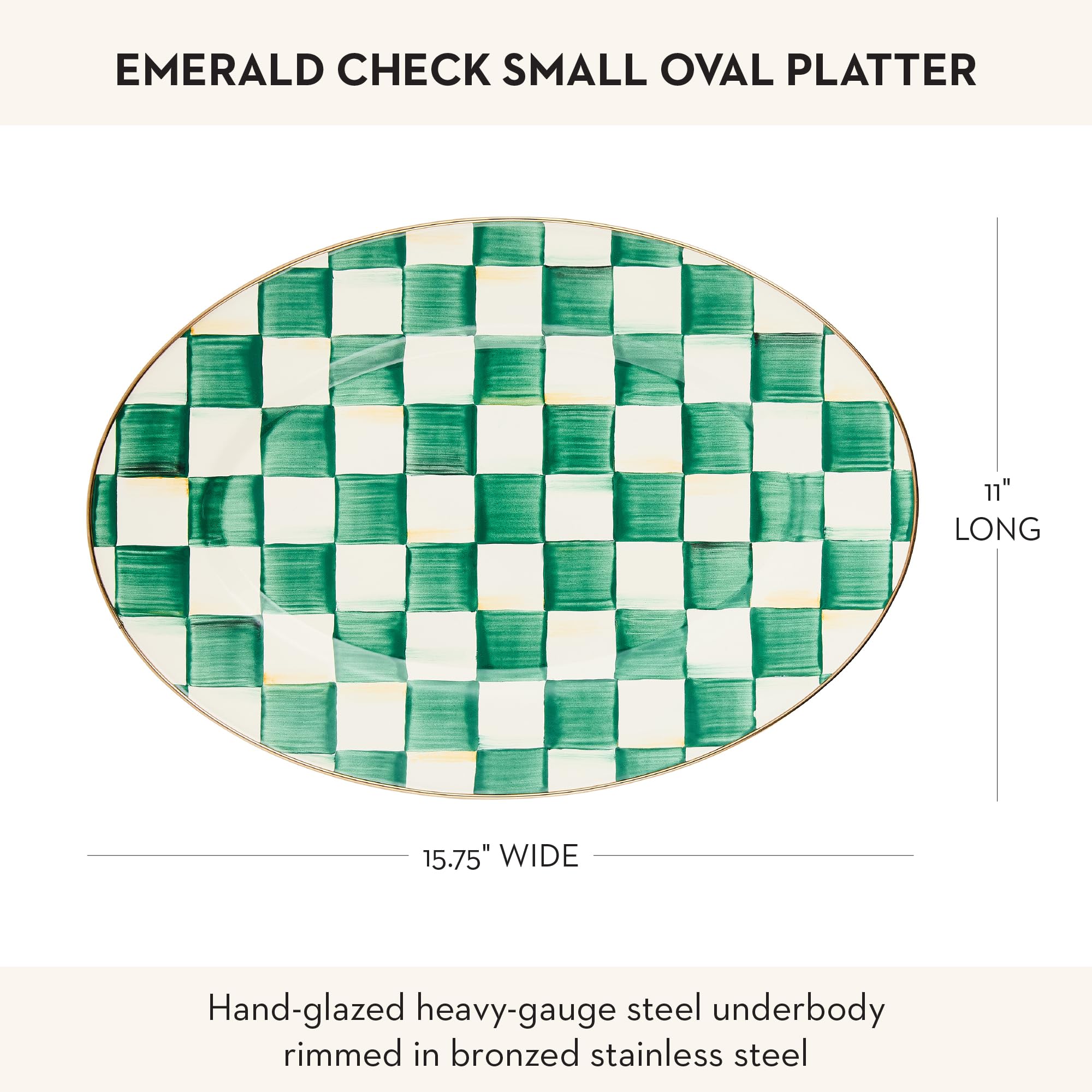 Enamel Oval Serving Platter - From Where Finds - 