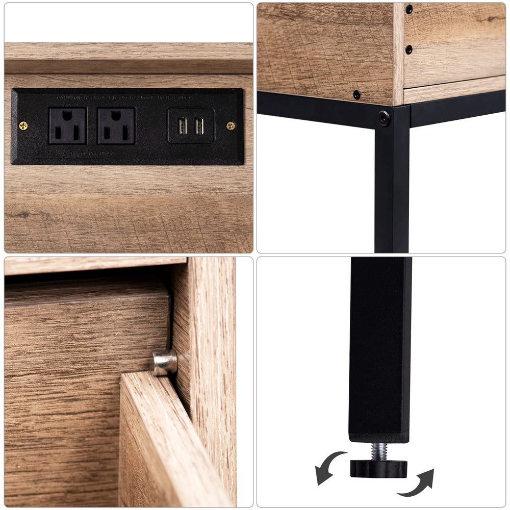 End Side Table with Charging Station (Set of 2) - From Where - 