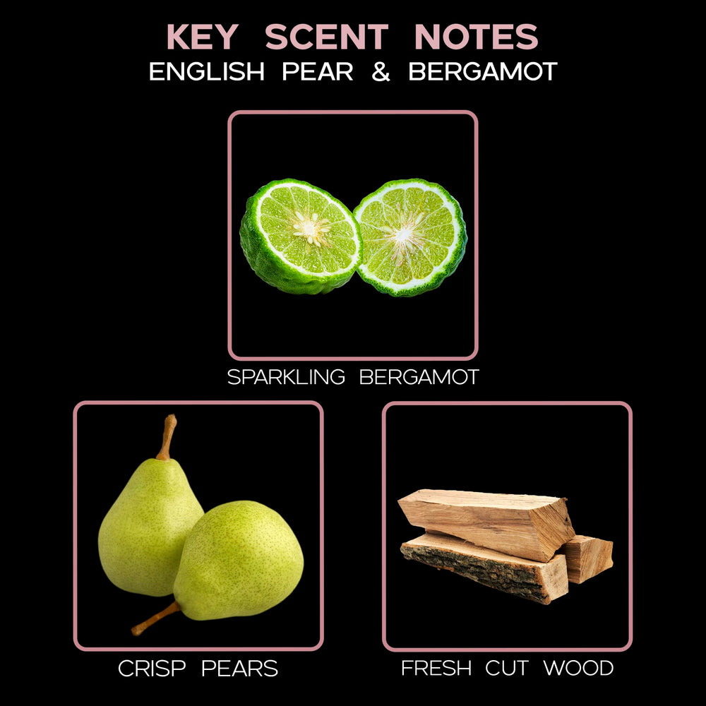 English Pear &amp; Bergamot Reed Diffuser and Scented Sticks Set - From Where - 