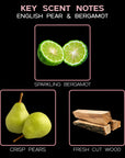 English Pear & Bergamot Reed Diffuser and Scented Sticks Set - From Where - 