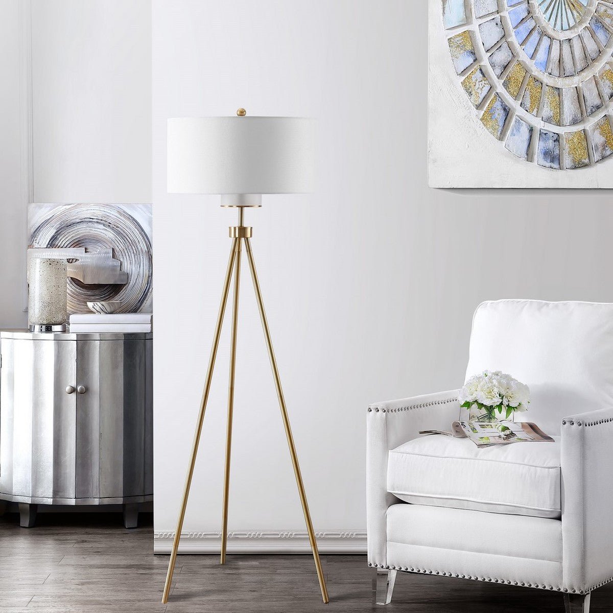 Enrica 66" H Floor Lamp - From Where Finds - 