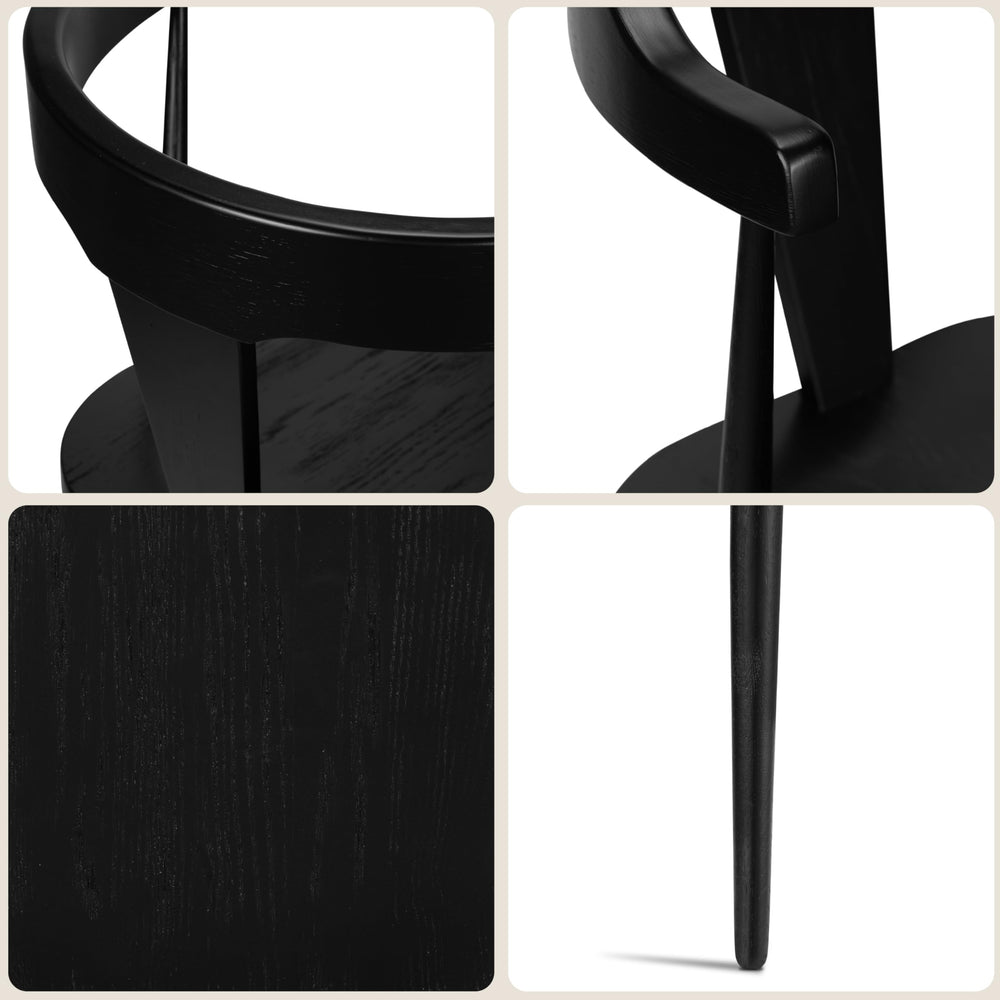 Enzo Black Dining Chair Set of 3 - From Where - 