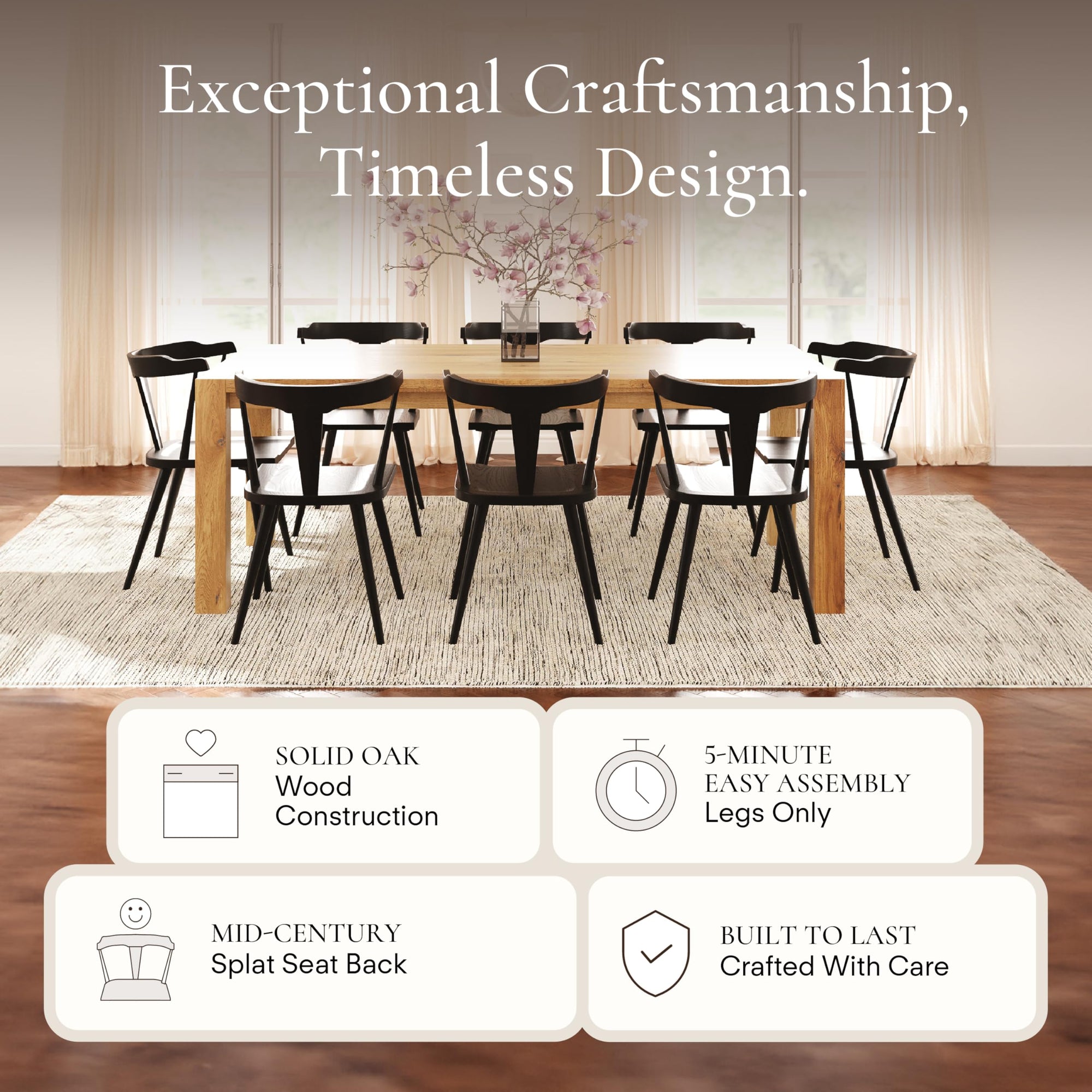 Enzo Black Dining Chair Set of 3 - From Where - 