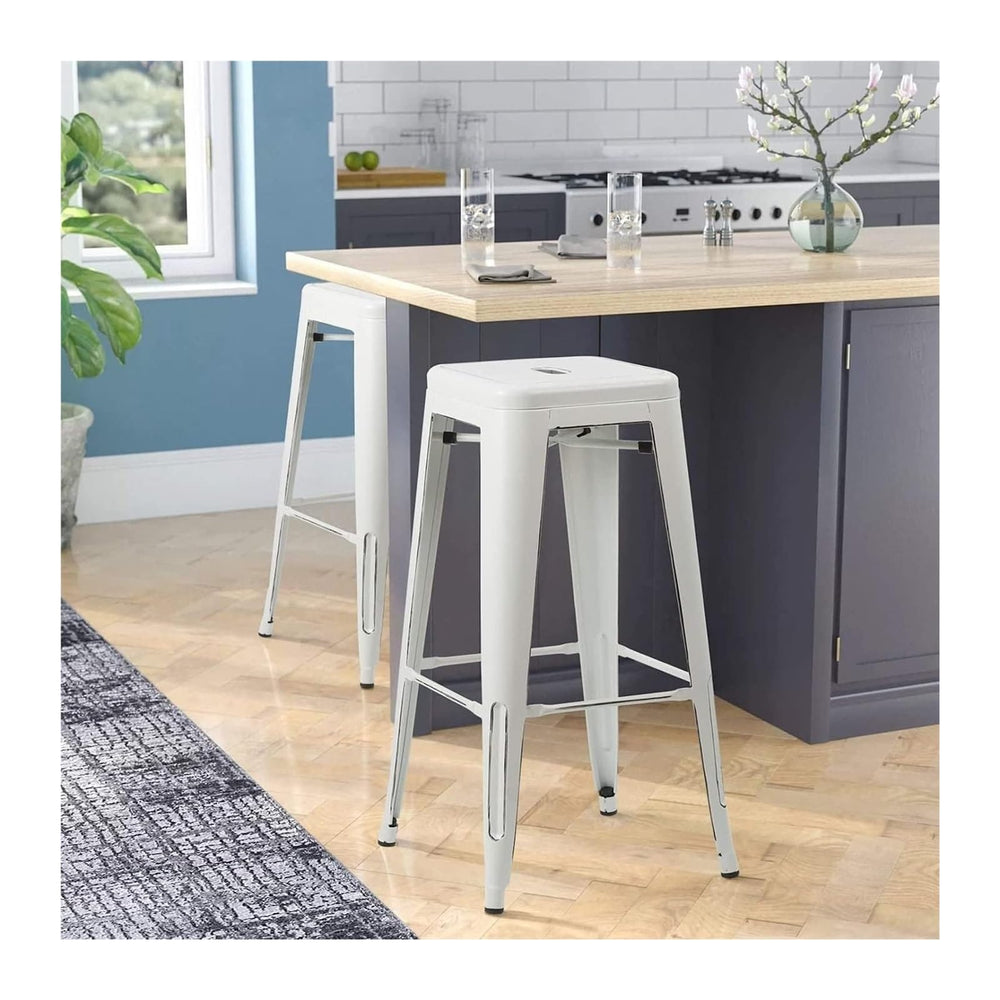 Ergonomic Metal Barstool (Set of 4) - From Where - 