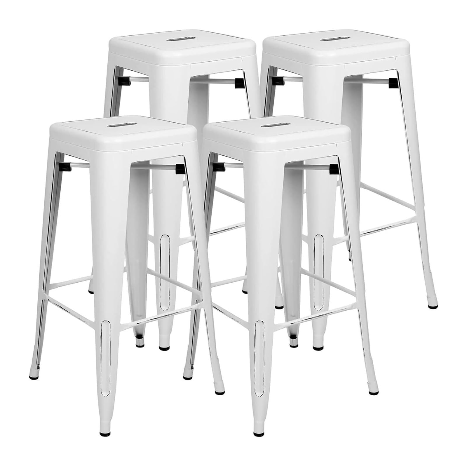 Ergonomic Metal Barstool (Set of 4) - From Where - 