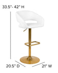 Erik Contemporary Barstool (Set of 2) - From Where Finds - 