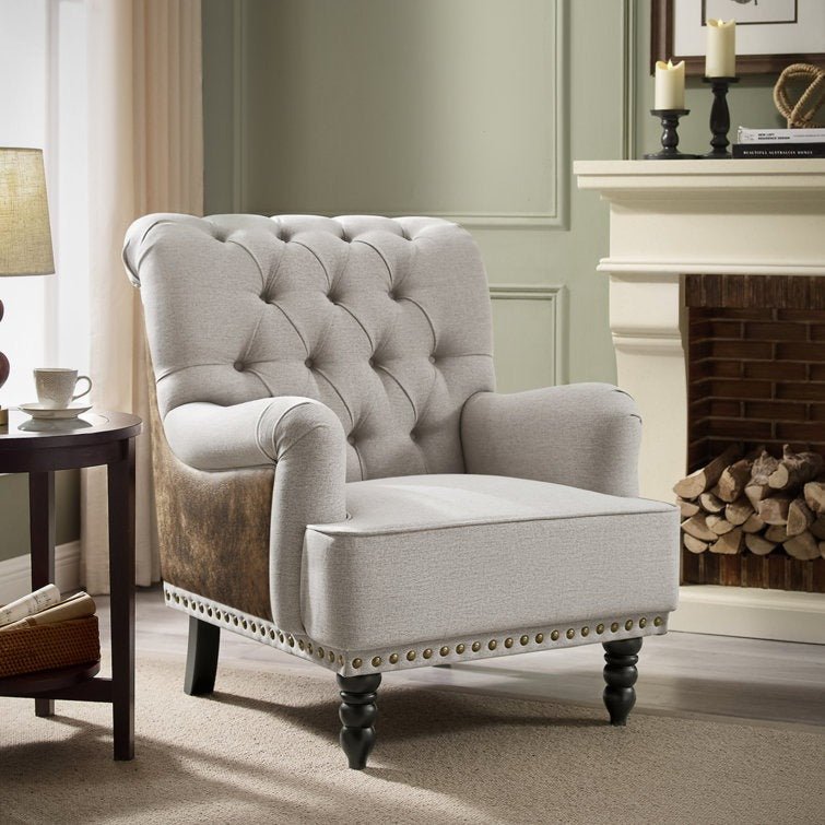Erithon Upholstered Wingback Chair - From Where - 