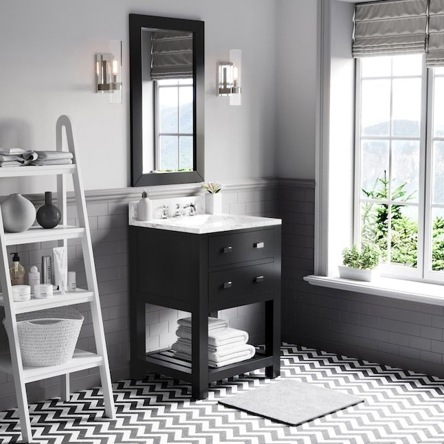 Espresso Undermount Single Sink Vanity - From Where - 