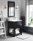 Espresso Undermount Single Sink Vanity - From Where - 