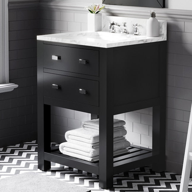 Espresso Undermount Single Sink Vanity - From Where - 