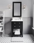 Espresso Undermount Single Sink Vanity - From Where - 