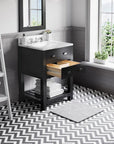 Espresso Undermount Single Sink Vanity - From Where - 