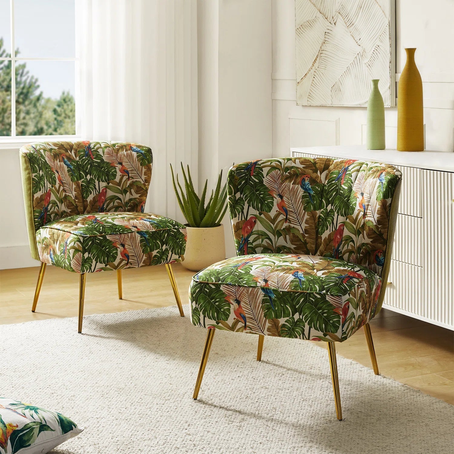 Euclid Felicia Velvet Barrel Chair - From Where - 