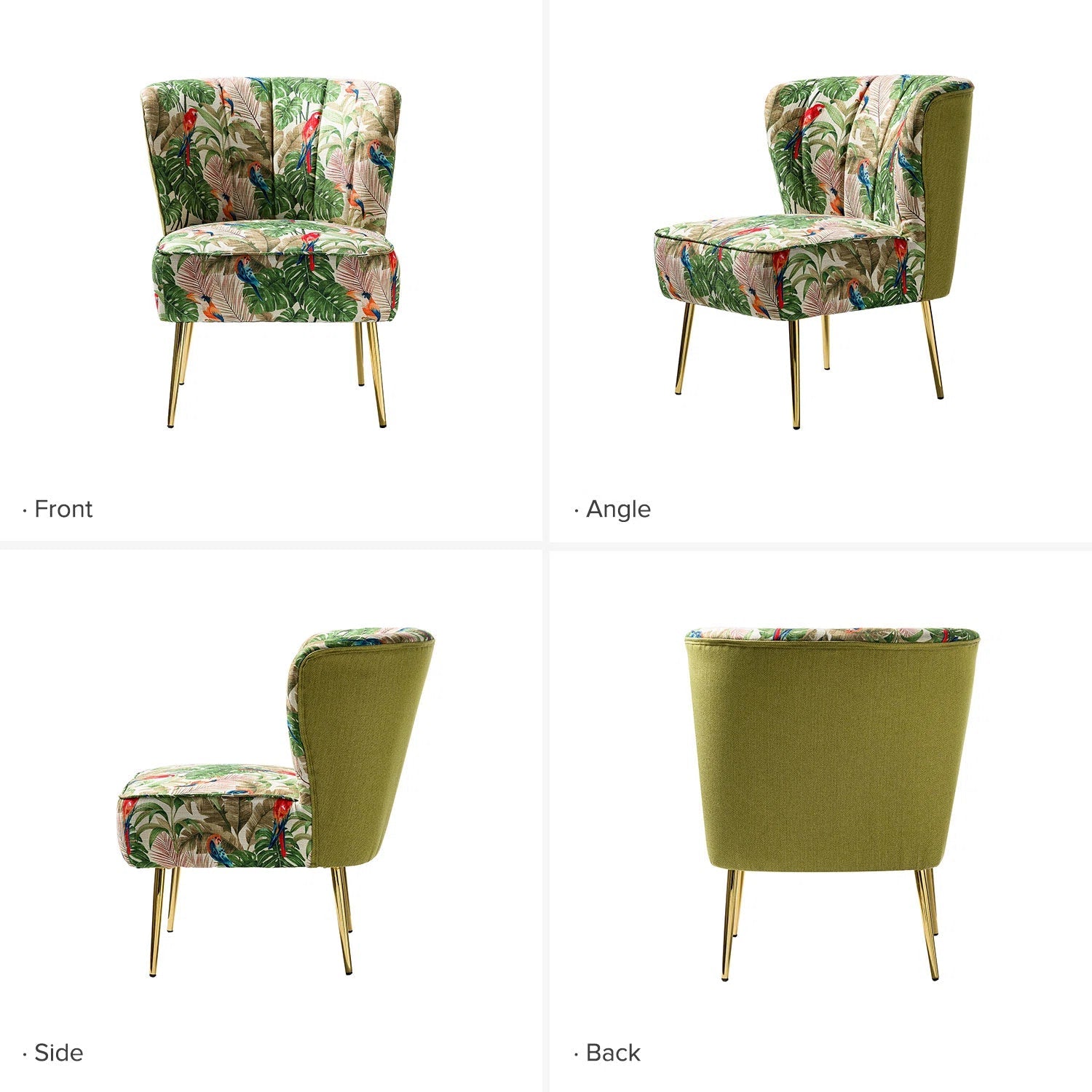 Euclid Felicia Velvet Barrel Chair - From Where - 