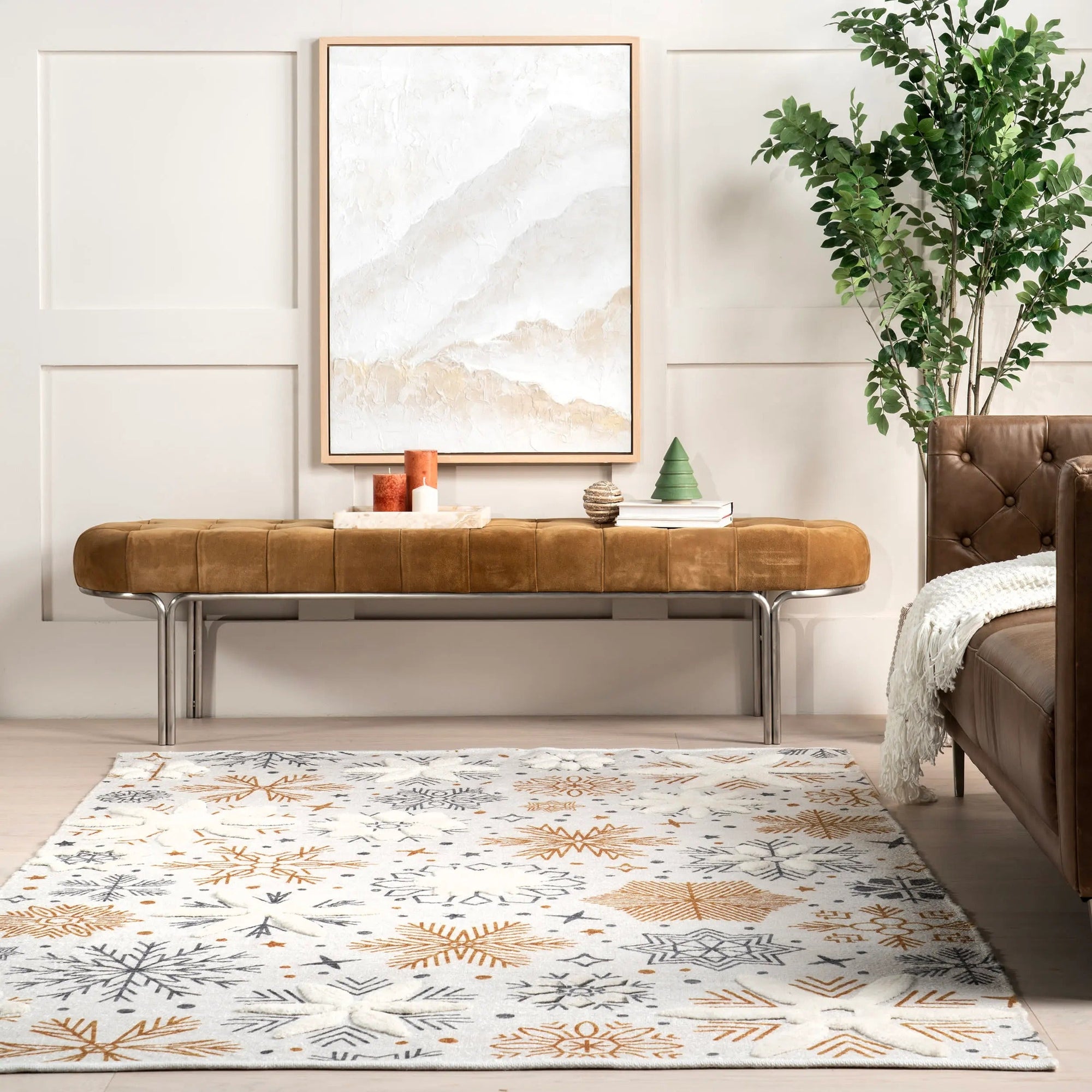 Eudora Snowflake Rug - From Where Finds - 