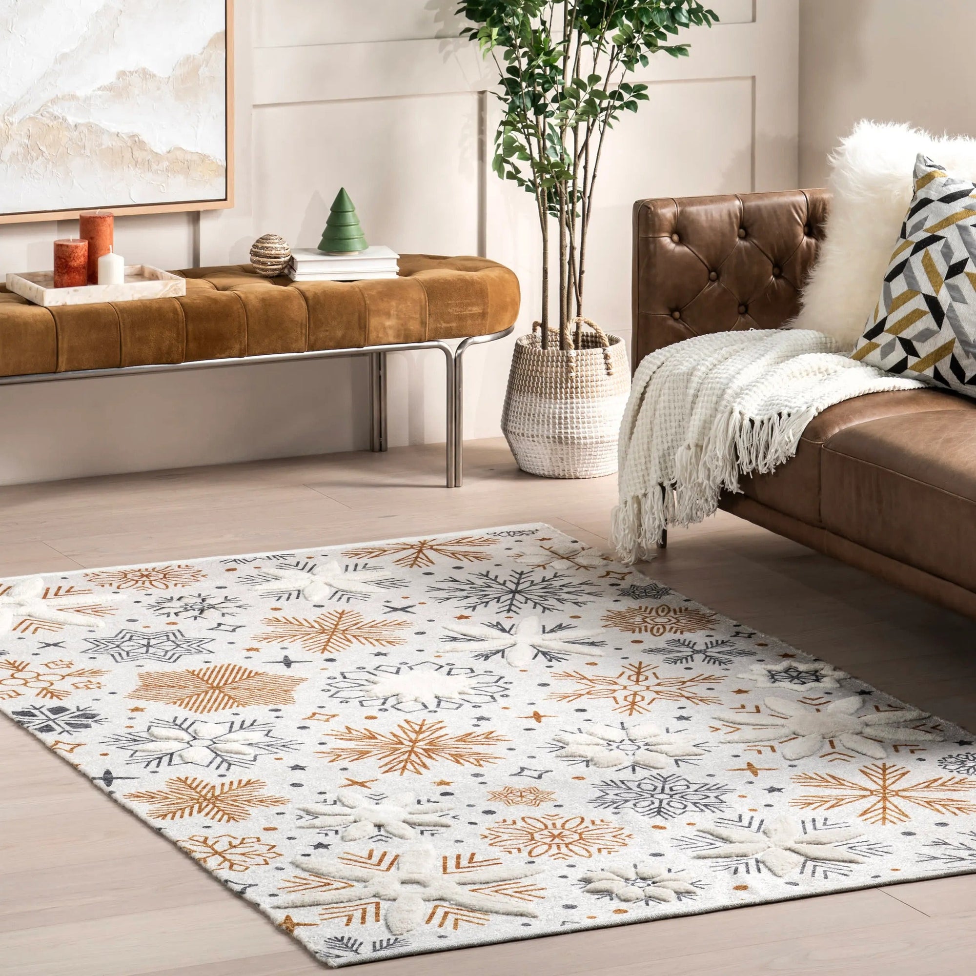 Eudora Snowflake Rug - From Where Finds - 