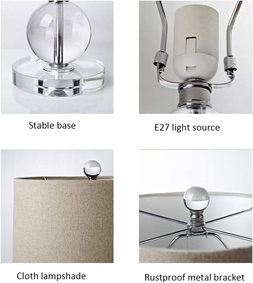 European Crystal Ball Bedside Lamp - From Where - 