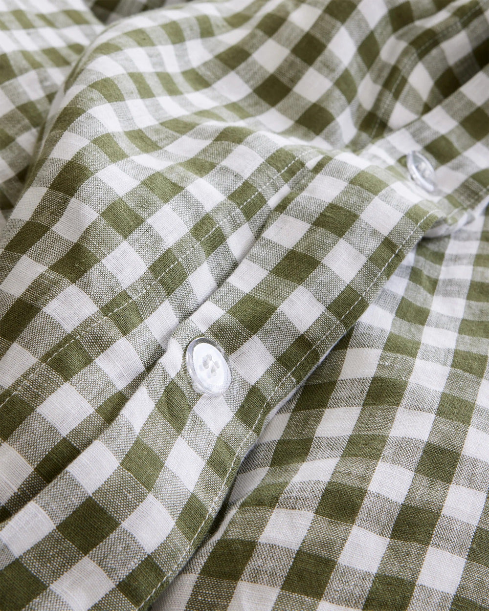 European Linen Gingham Duvet Cover Set - From Where Finds -