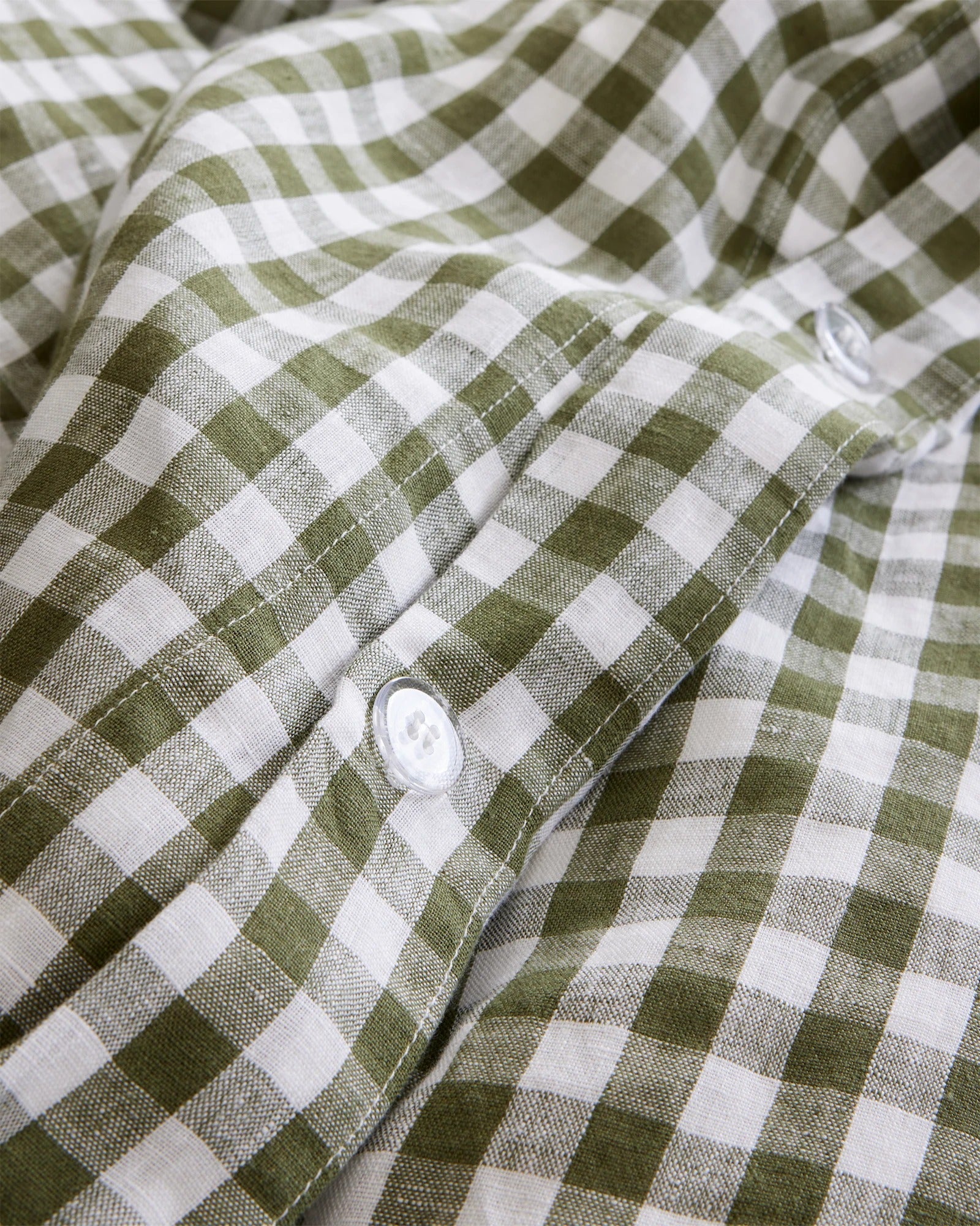 European Linen Gingham Duvet Cover Set - From Where Finds -