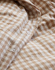 European Linen Gingham Duvet Cover Set - From Where Finds - 