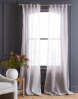 European Linen Sheer Curtain Set (Set of 2) - From Where Finds -