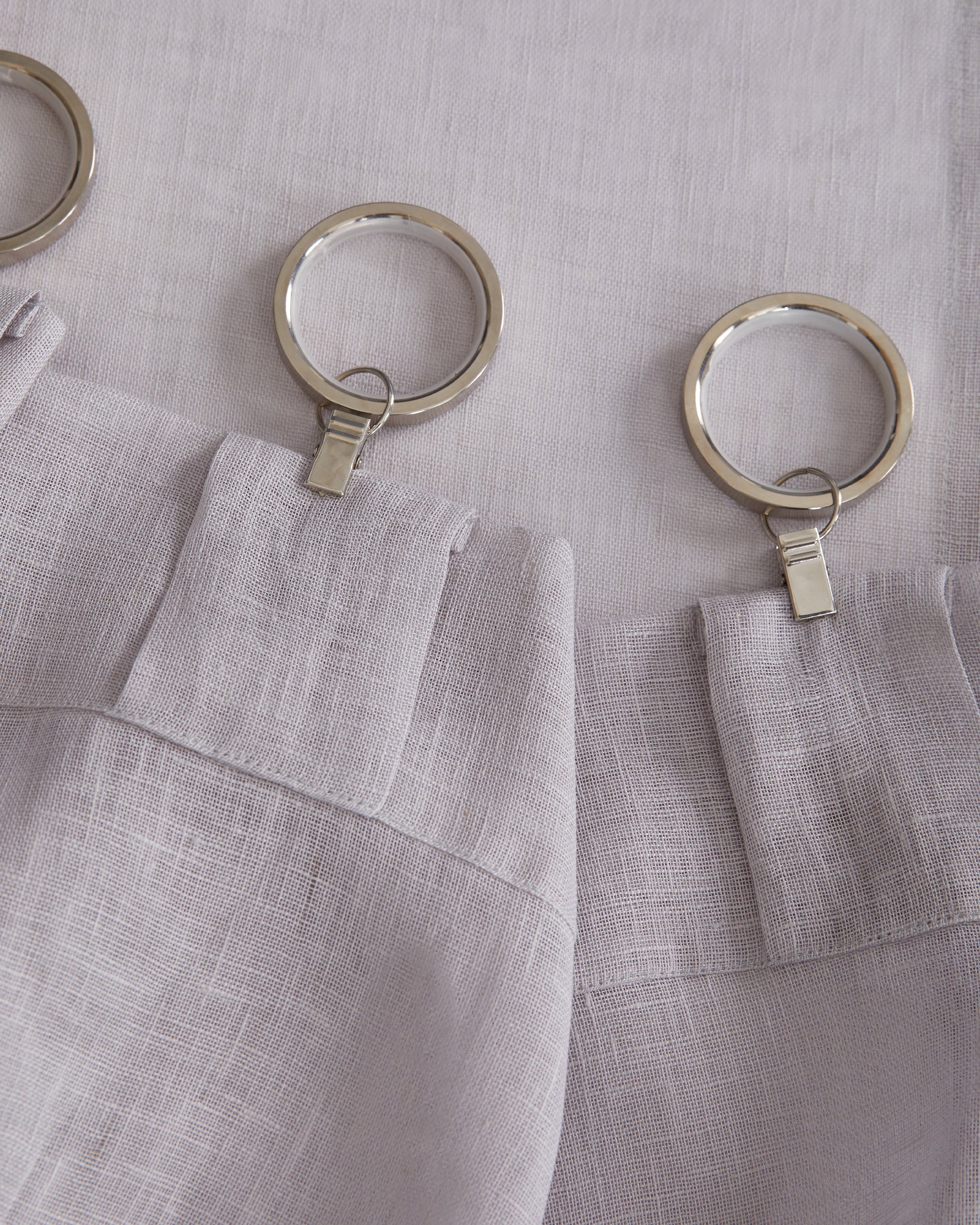 European Linen Sheer Curtain Set (Set of 2) - From Where Finds - 