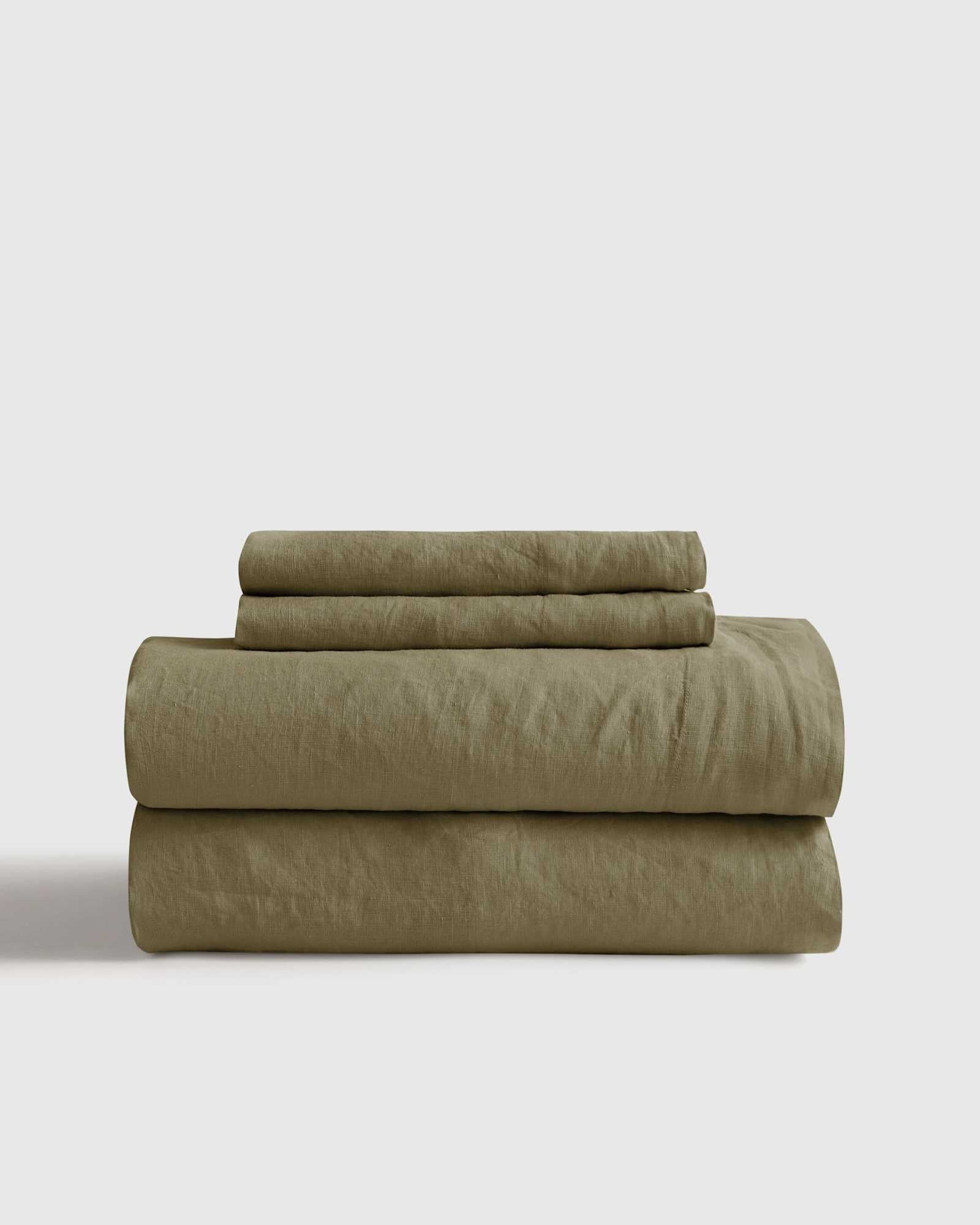 European Linen Sheet Set with Flat Sheet - From Where Finds - 