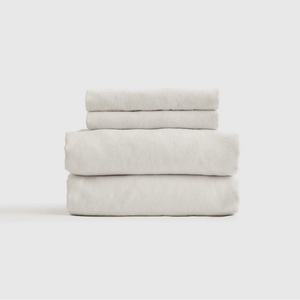 European Linen Sheet Set with Flat Sheet - From Where Finds - 