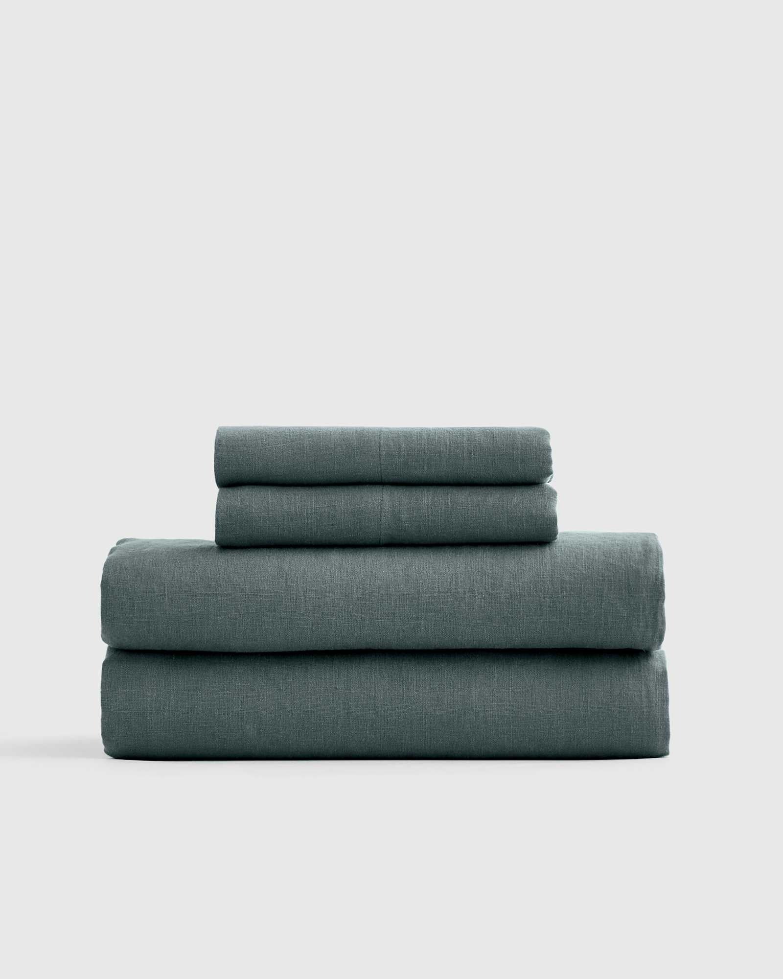 European Linen Sheet Set with Flat Sheet - From Where Finds - 