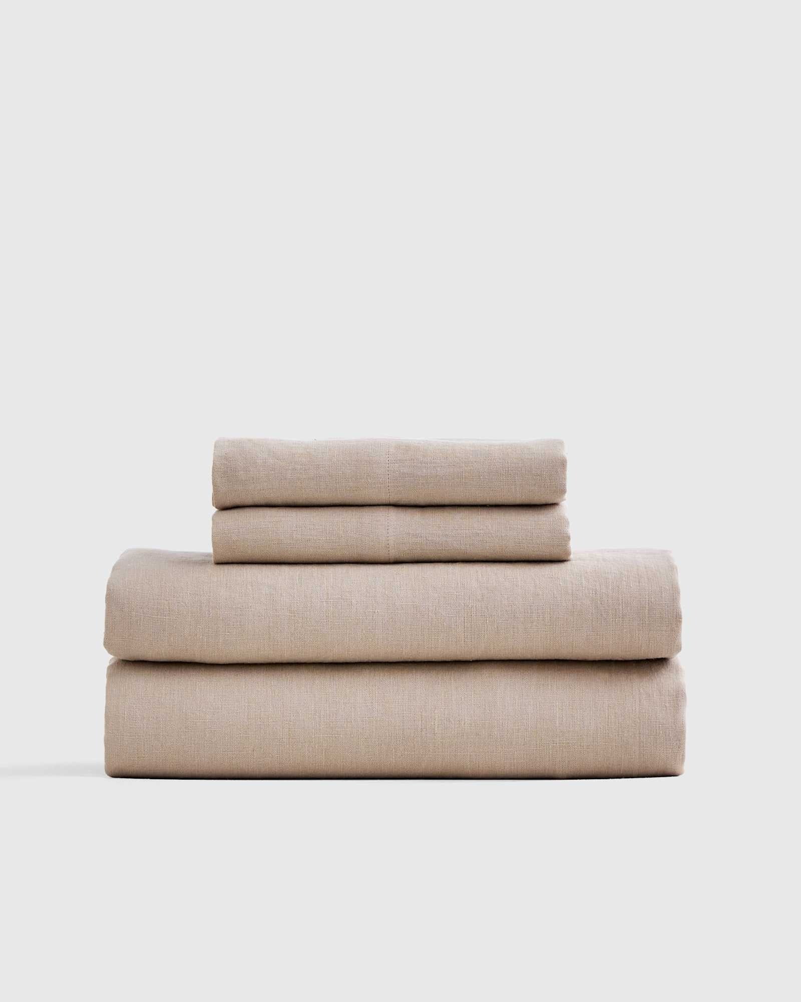 European Linen Sheet Set with Flat Sheet - From Where Finds - 