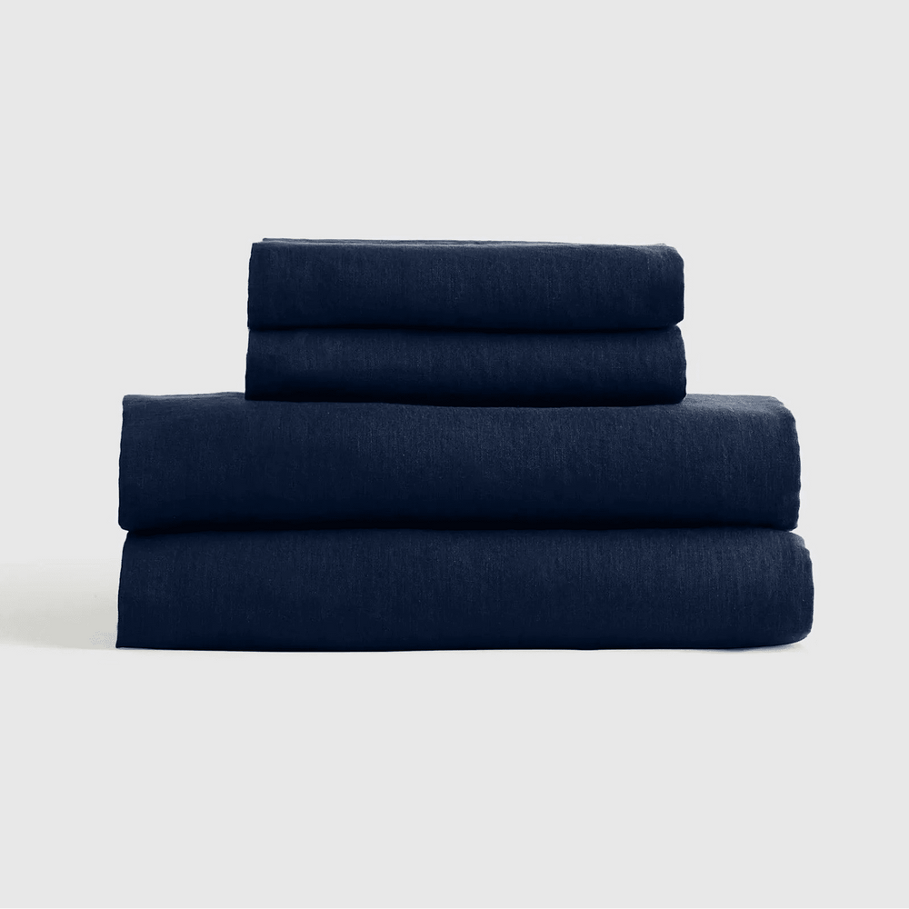 European Linen Sheet Set with Flat Sheet - From Where Finds - 
