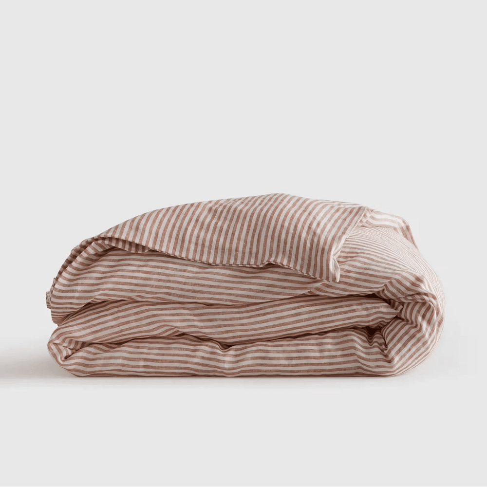 European Linen Stripe Duvet Cover - From Where Finds - 