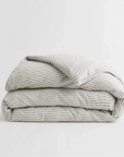 European Linen Stripe Duvet Cover - From Where Finds - 