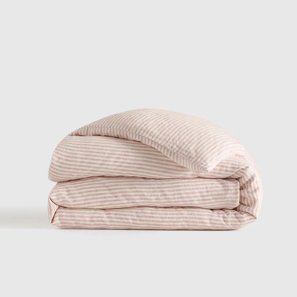 European Linen Stripe Duvet Cover - From Where Finds - 