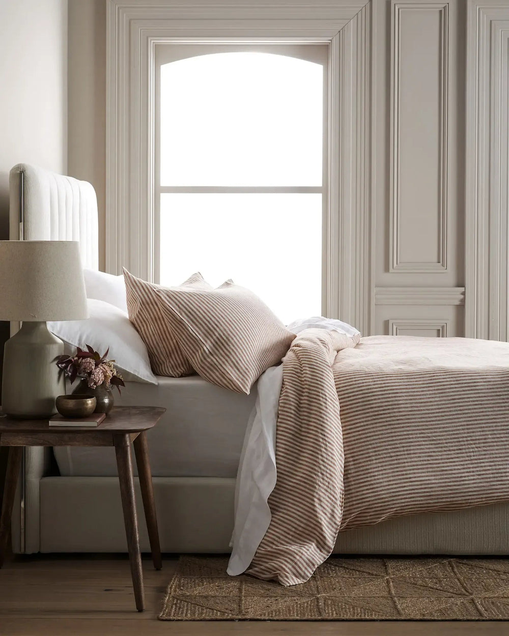 European Linen Stripe Duvet Cover - From Where Finds - 