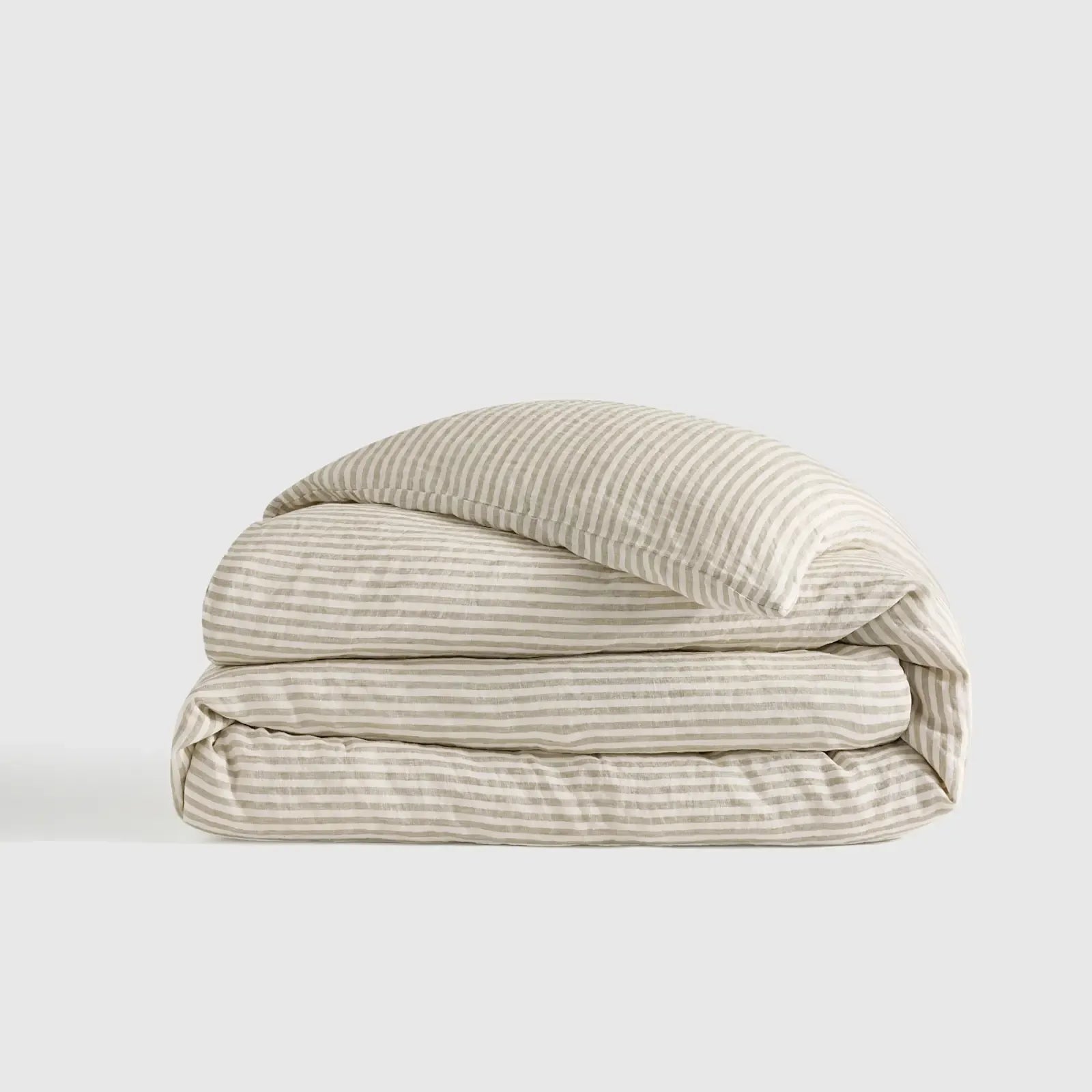 European Linen Stripe Duvet Cover - From Where Finds - 