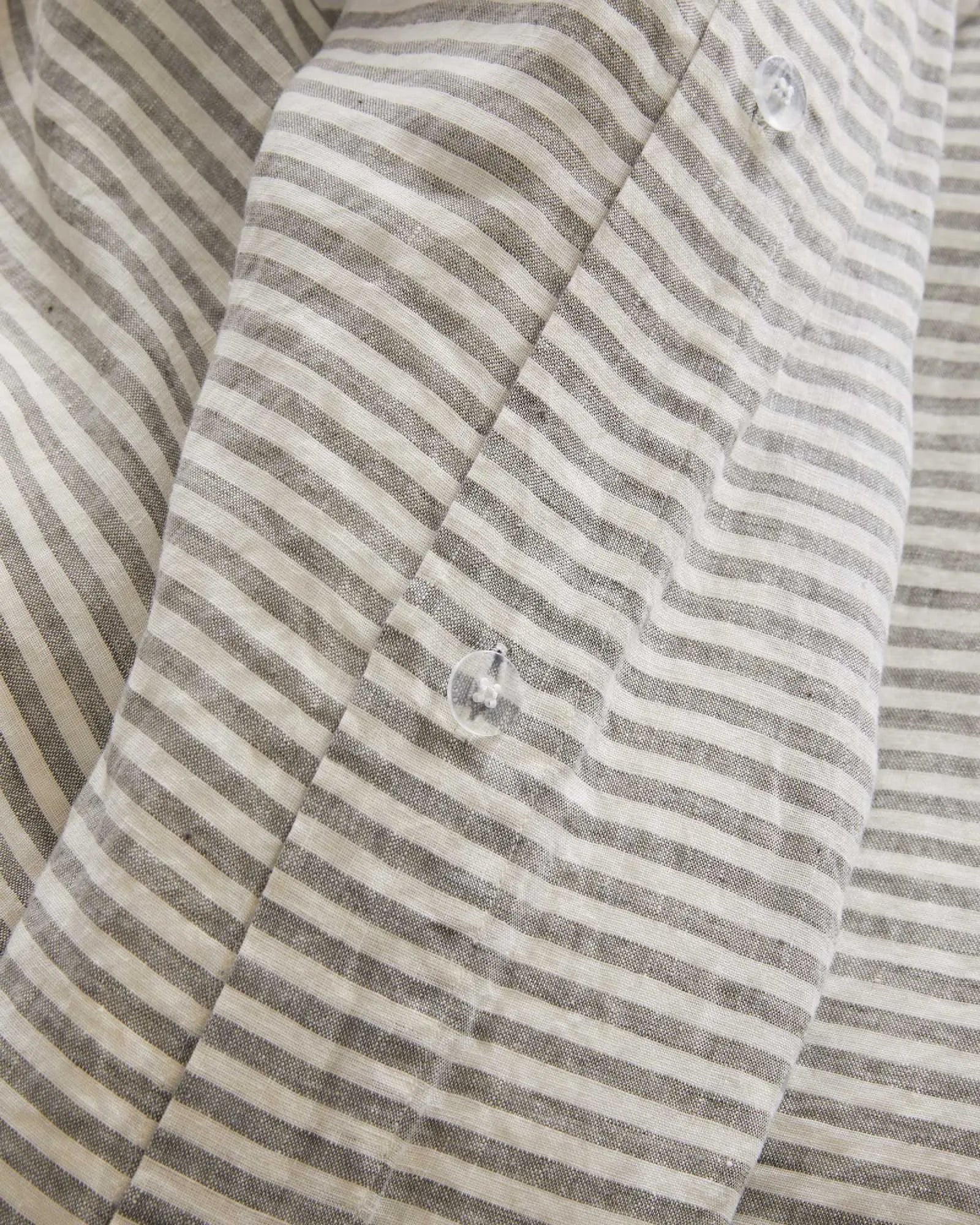 European Linen Stripe Duvet Cover - From Where Finds -