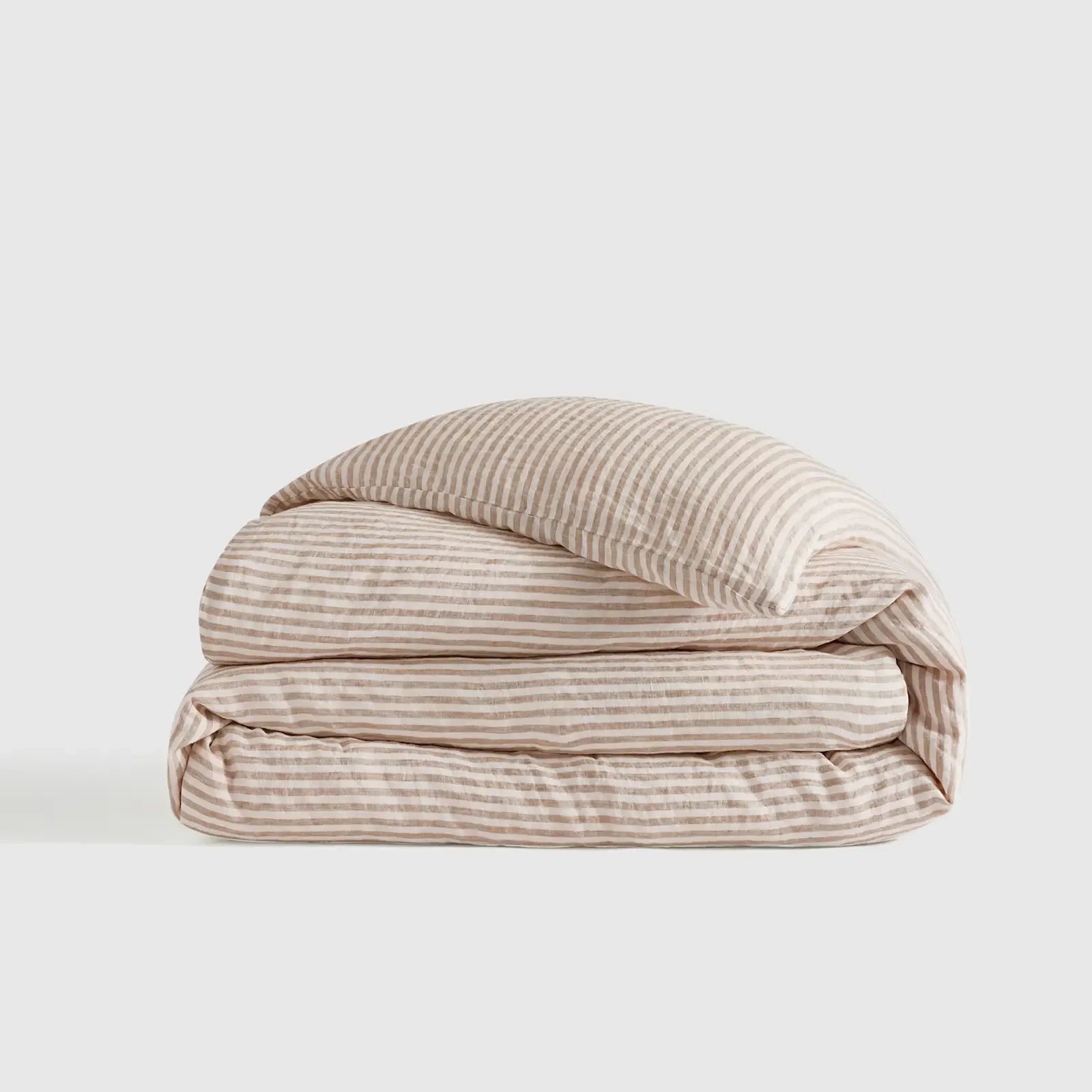 European Linen Stripe Duvet Cover - From Where Finds - 