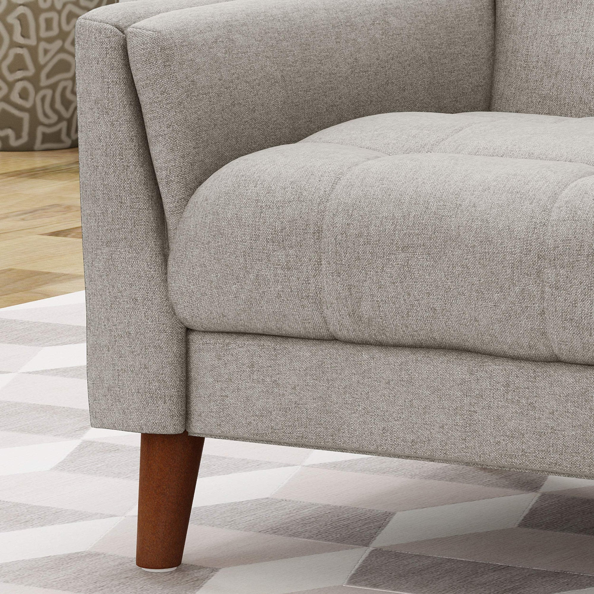 Evelyn Mid Century Fabric Arm Chair - From Where - 