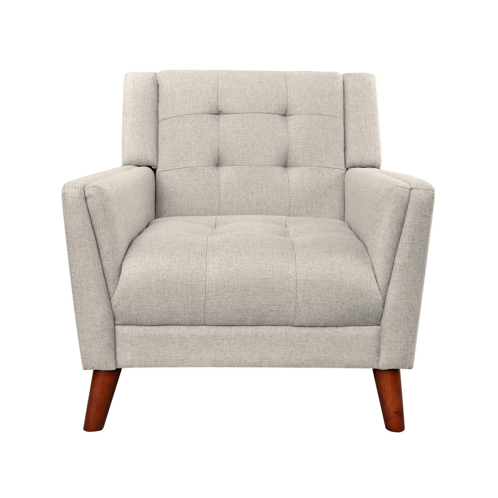 Evelyn Mid Century Fabric Arm Chair - From Where - 