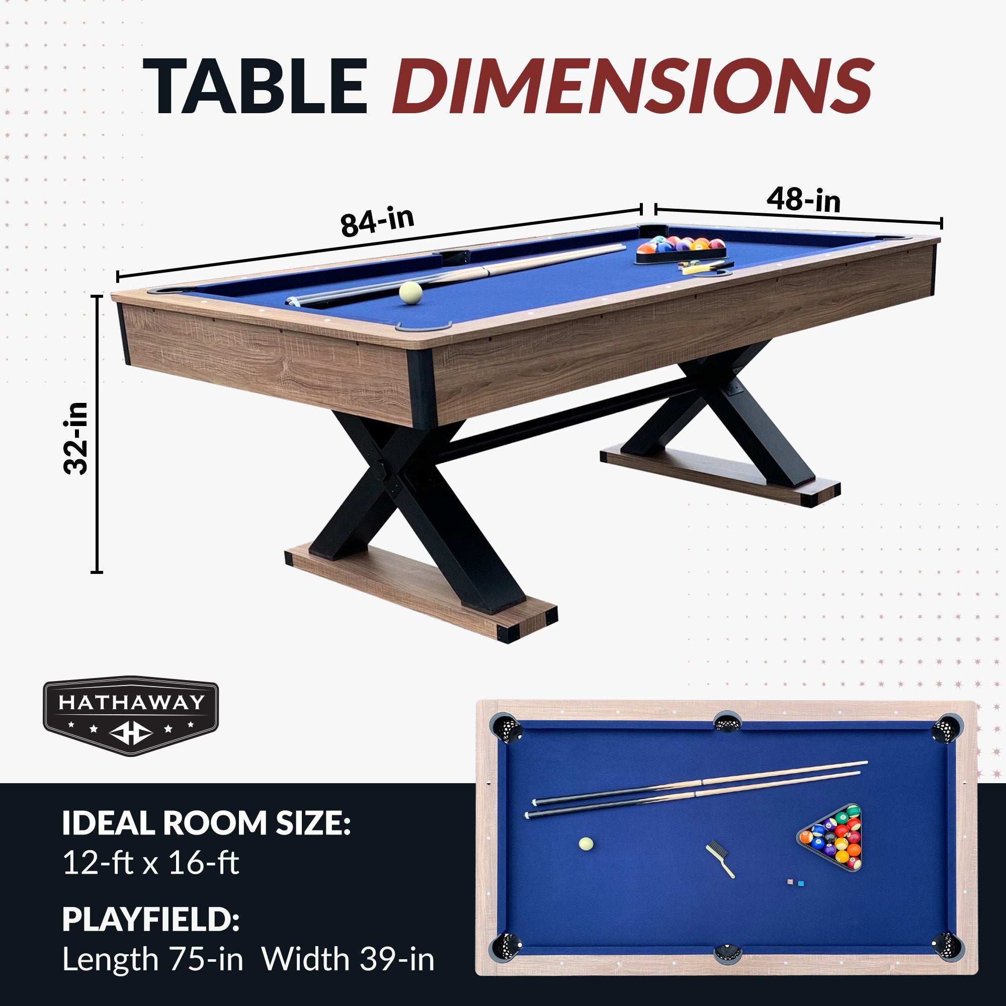 Excalibur 7' Pool Table - From Where - 
