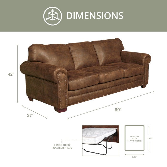 Ezra 88" Upholstered Sleeper Sofa - From Where - 