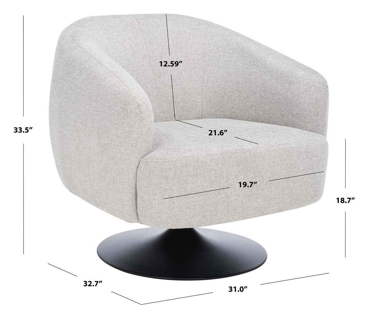 Ezro Upholstered Accent Chair - From Where - 