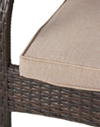 Cinque Terre Wicker Stacking Chairs, Set of 4, Multibrown/ Textured Beige