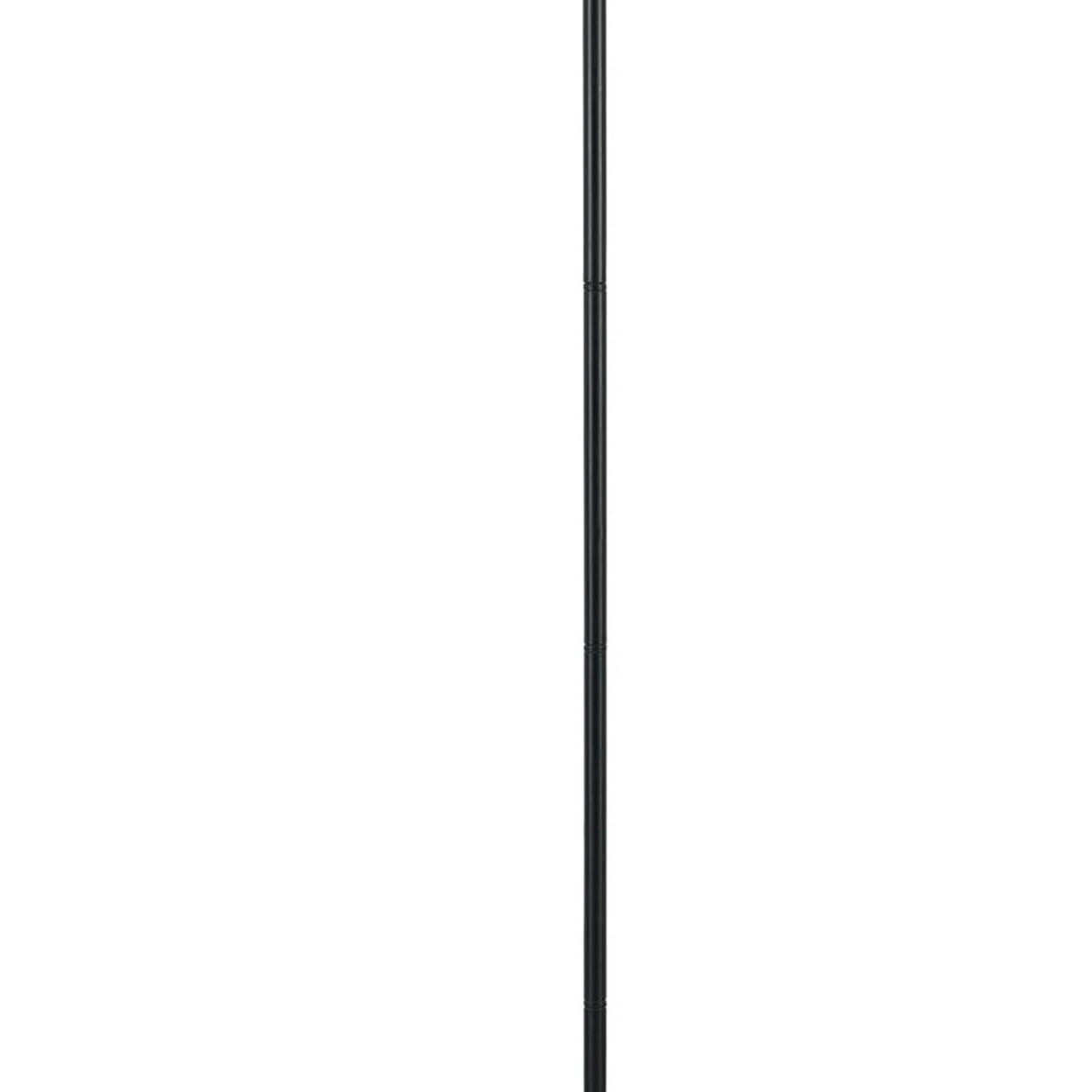 Metal Round 3 Way Torchiere Lamp with Frosted Shade, Dark Bronze and Gold- Saltoro Sherpi