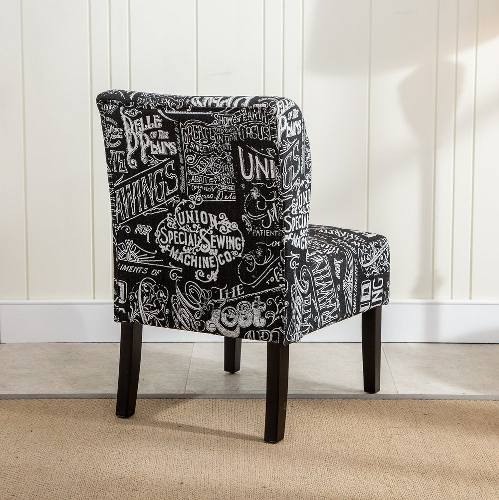 Fabric Armless Contemporary Accent Chair - From Where Finds - 
