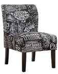 Fabric Armless Contemporary Accent Chair - From Where Finds - 