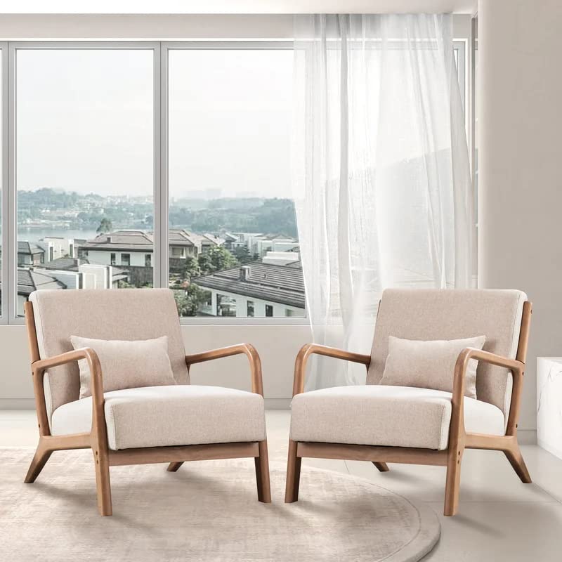 Fabric Lounge Reading Armchair (Set of 2) - From Where - 